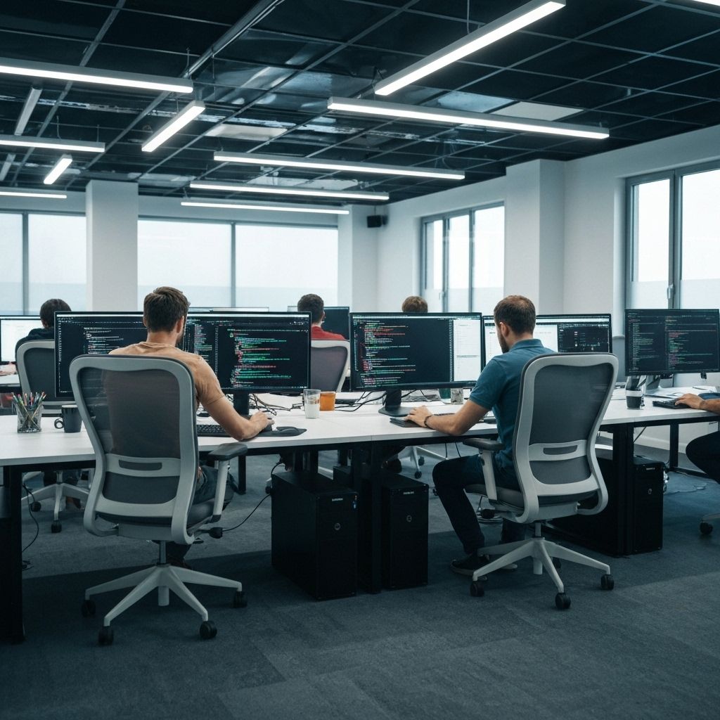 Modern tech workspace